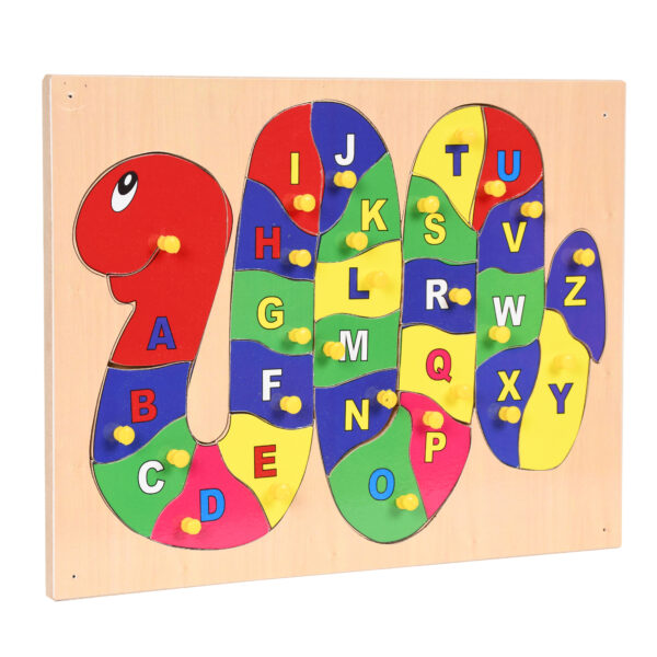 Best Choice Products 40-Piece Kids Wooden ABC Block Set, Building Education Alphabet Letters STEM Toy w_ Case - Image 6