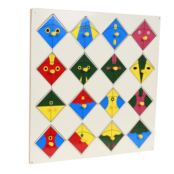 Wooden Kite Shadow Memory Matching Interlocking Puzzle Game - Image 2