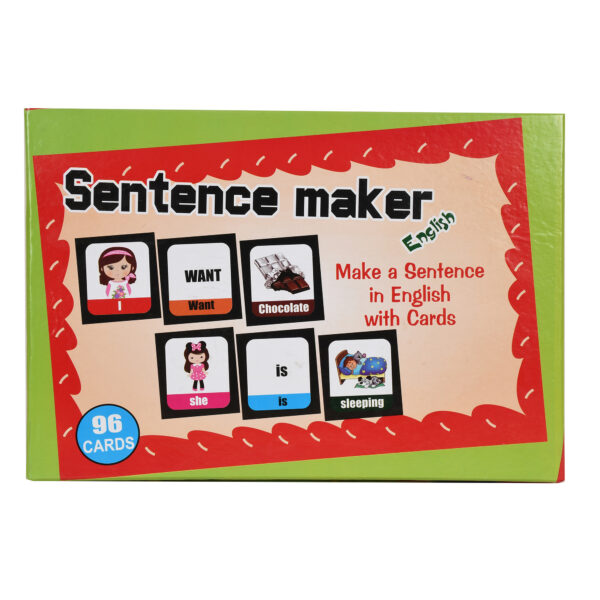 English Build A Sentence Maker Flash Card Learning and Educational Kits