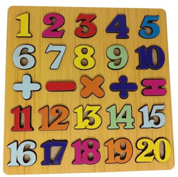 Wooden Featuring 3D Capital Alphabets, Numbers and Shapes  Board Learning Educational Puzzle for Toddlers & Preschoolers Boys & Girls - Image 5