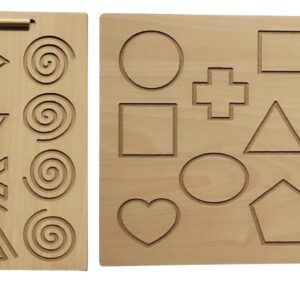 Shapes and Zig zag tracing board