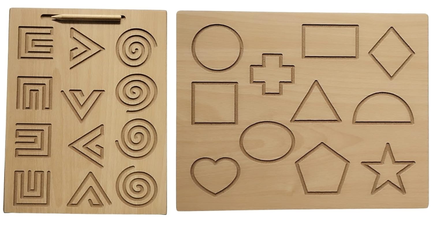 Shapes and Zig zag tracing board